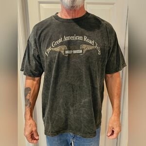 Harley-Davidson T-Shirt in XL. Distressed black.